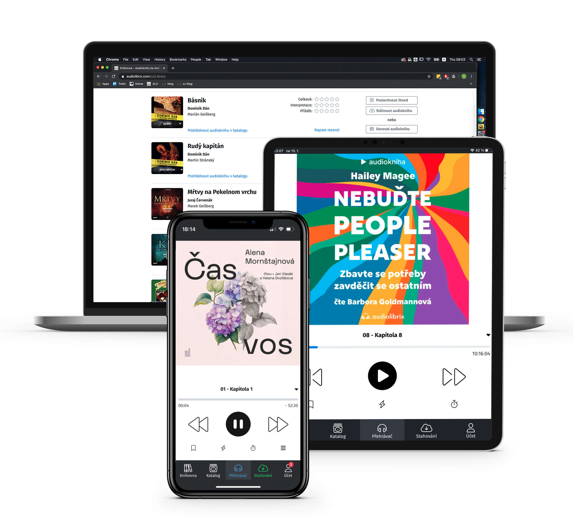 Nejlepší audioknihy ke stažení - na telefony, tablety i počítač