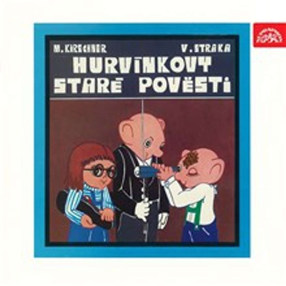 Obal audioknihy Hurvínkovy Staré pověsti (původní LP)