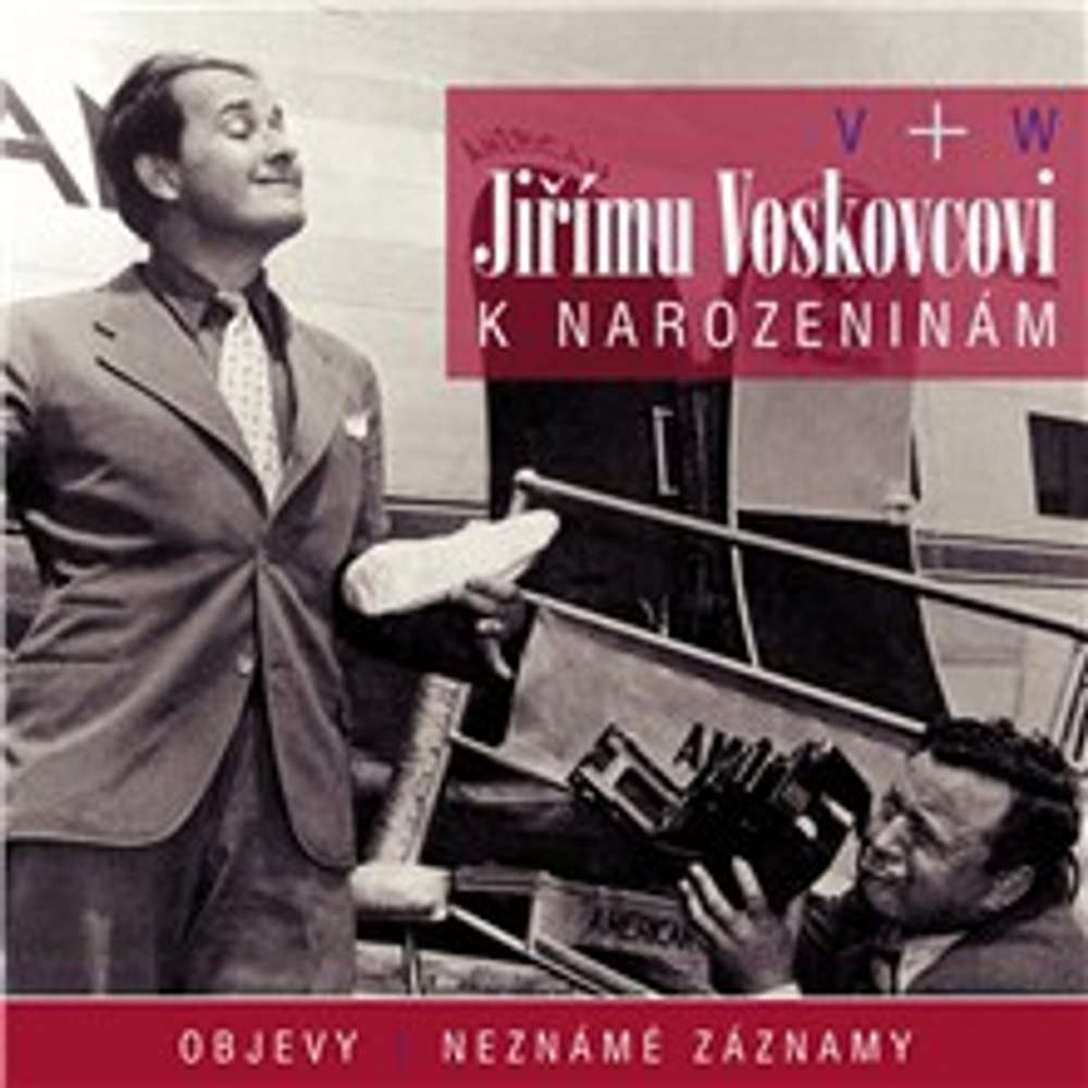 Obal audioknihy Jiřímu Voskovcovi k narozeninám