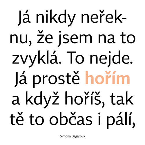 Audiokniha Hořím - Simona Bagarová - Daniela Kolářová