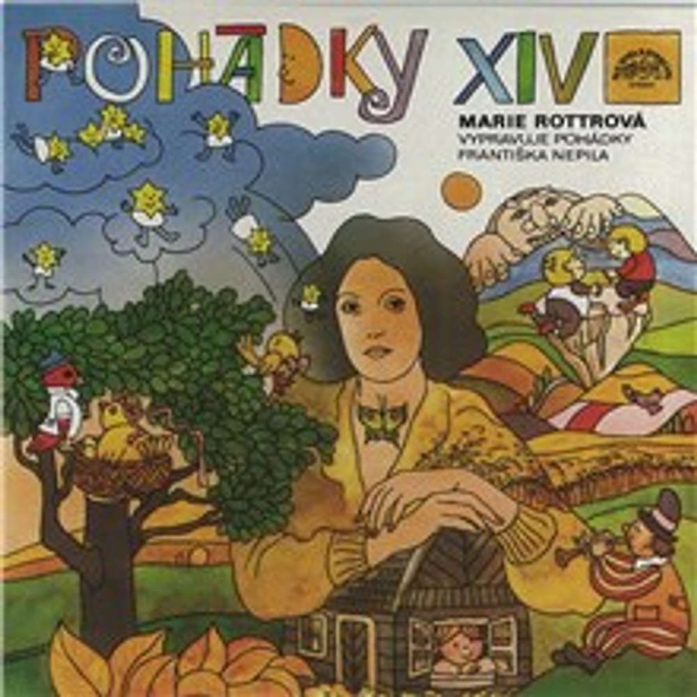 Obal audioknihy Marie Rottrová vypravuje pohádky Františka Nepila a zpívá své písničky
