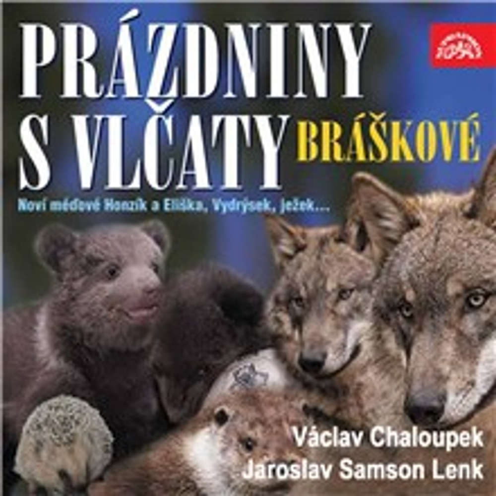 Obal audioknihy Písničky a příběhy zvířátek z večerníčků Bráškové. Prázdniny s vlčaty