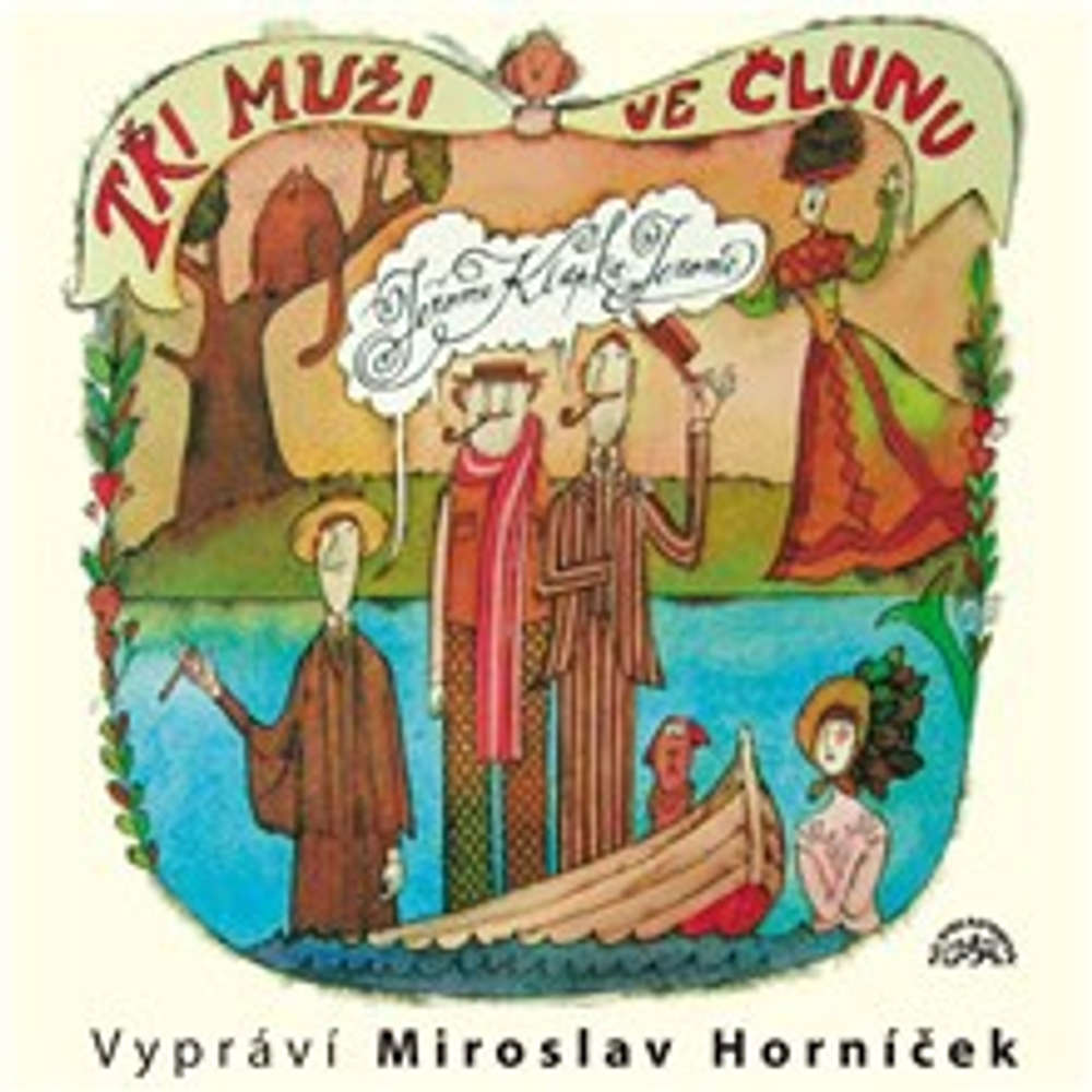Obal audioknihy Tři muži ve člunu