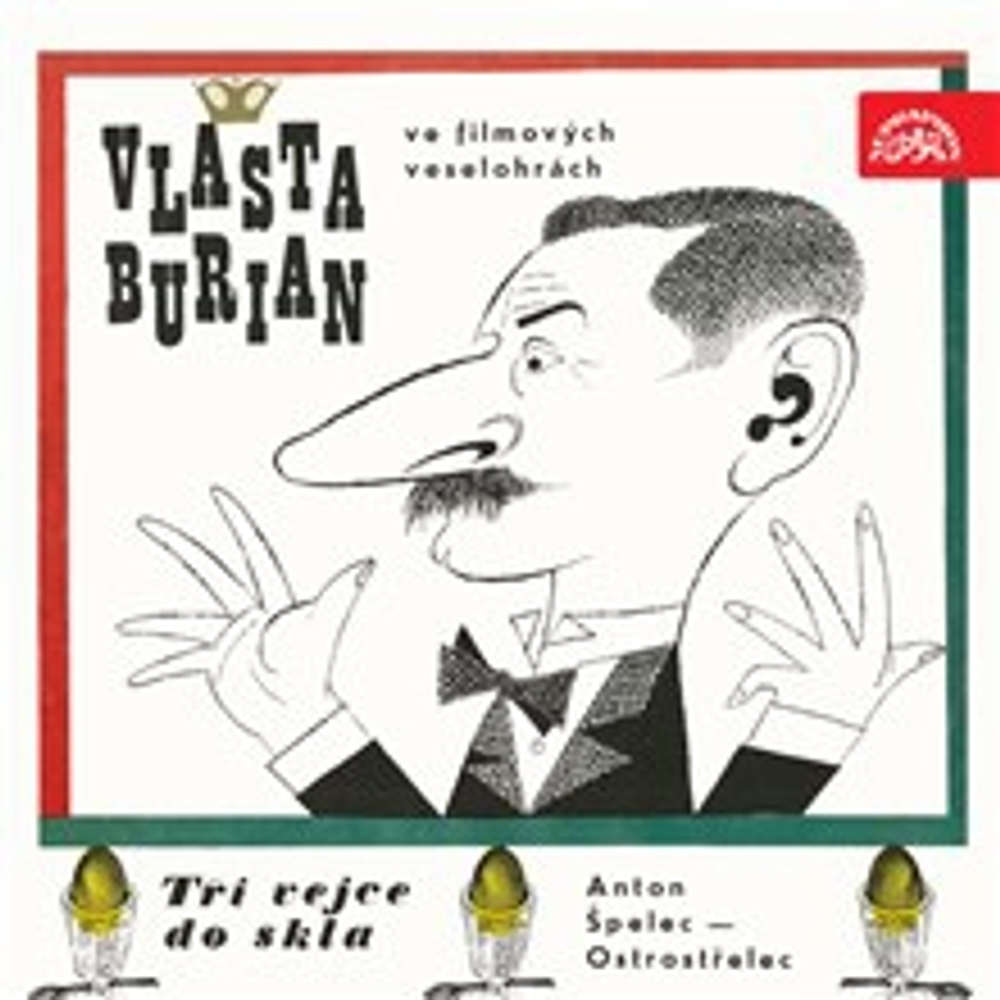 Obal audioknihy Vlasta Burian ve filmových veselohrách