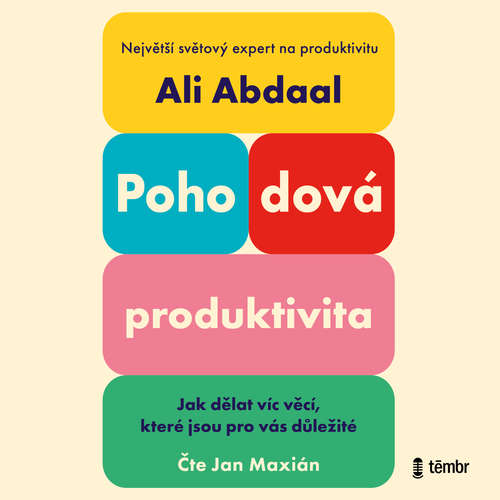 Audiokniha Pohodová produktivita - Ali Abdaal - Jan Maxián