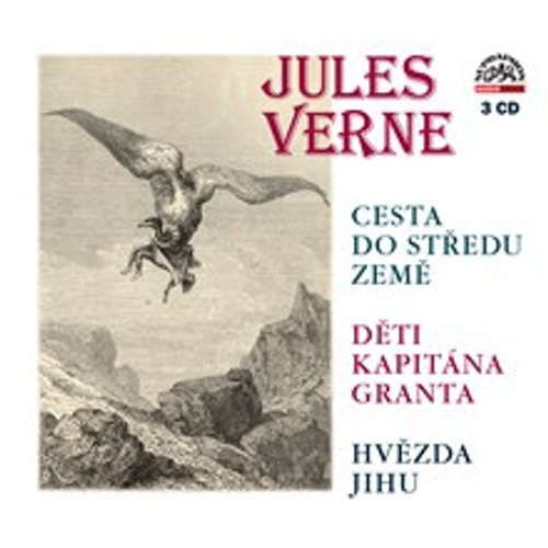 Audiokniha Cesta do středu Země, Děti kapitána Granta, Hvězda jihu - Jules Verne - Lukáš Hlavica Audiokniha Cesta do středu Země, Děti kapitána Granta, Hvězda jihu - Jules Verne - Lukáš Hlavica