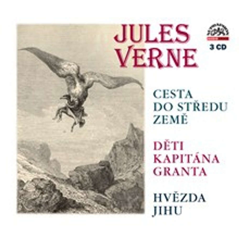 Obal audioknihy Cesta do středu Země, Děti kapitána Granta, Hvězda jihu