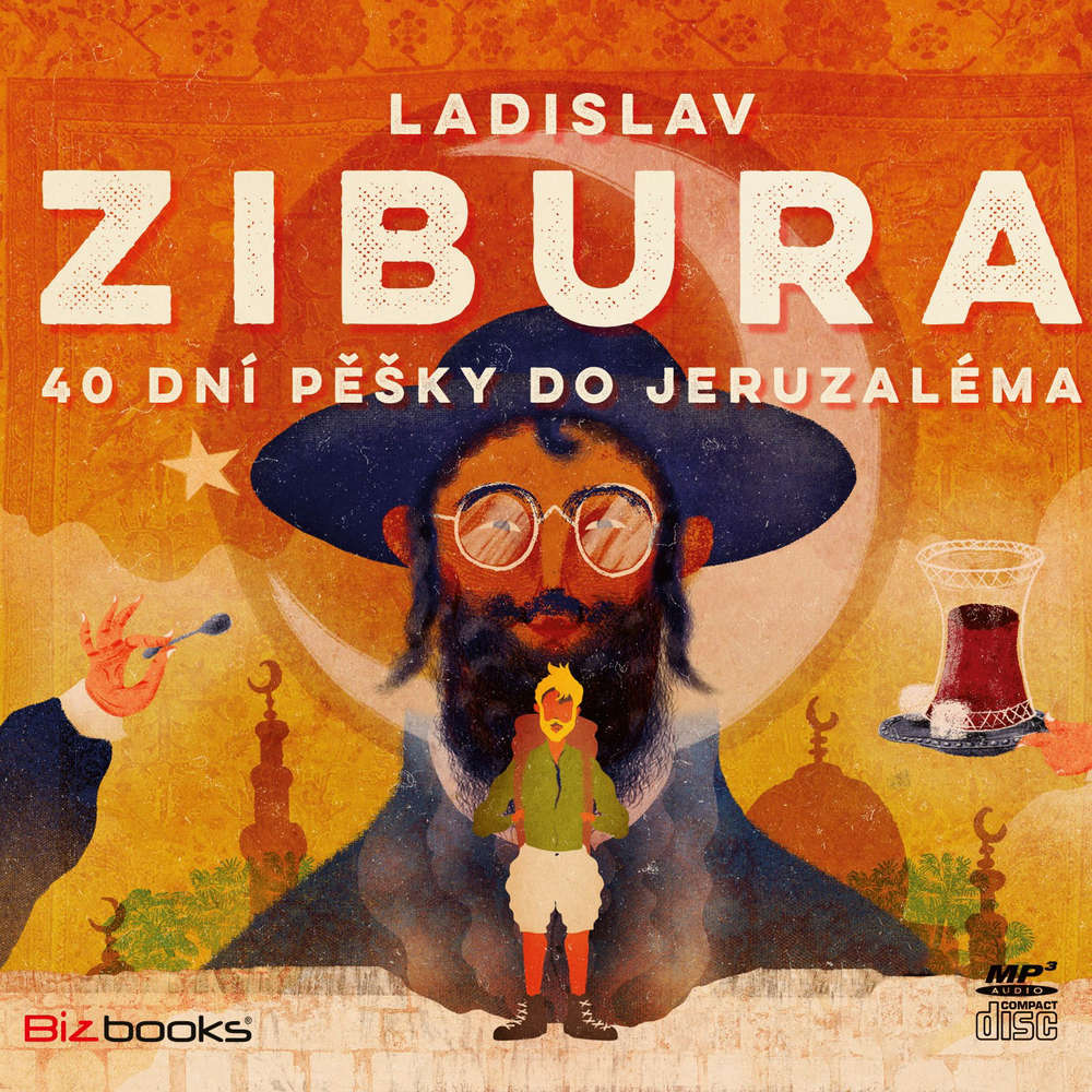 Obal audioknihy 40 dní pěšky do Jeruzaléma
