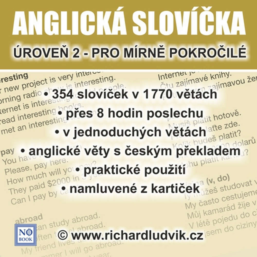 Obal audioknihy Anglická slovíčka - úroveň 2 pro mírně pokročilé
