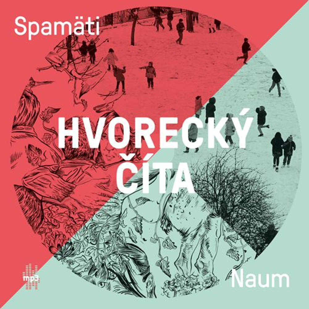Obal audioknihy Hvorecký číta Spamäti a Naum