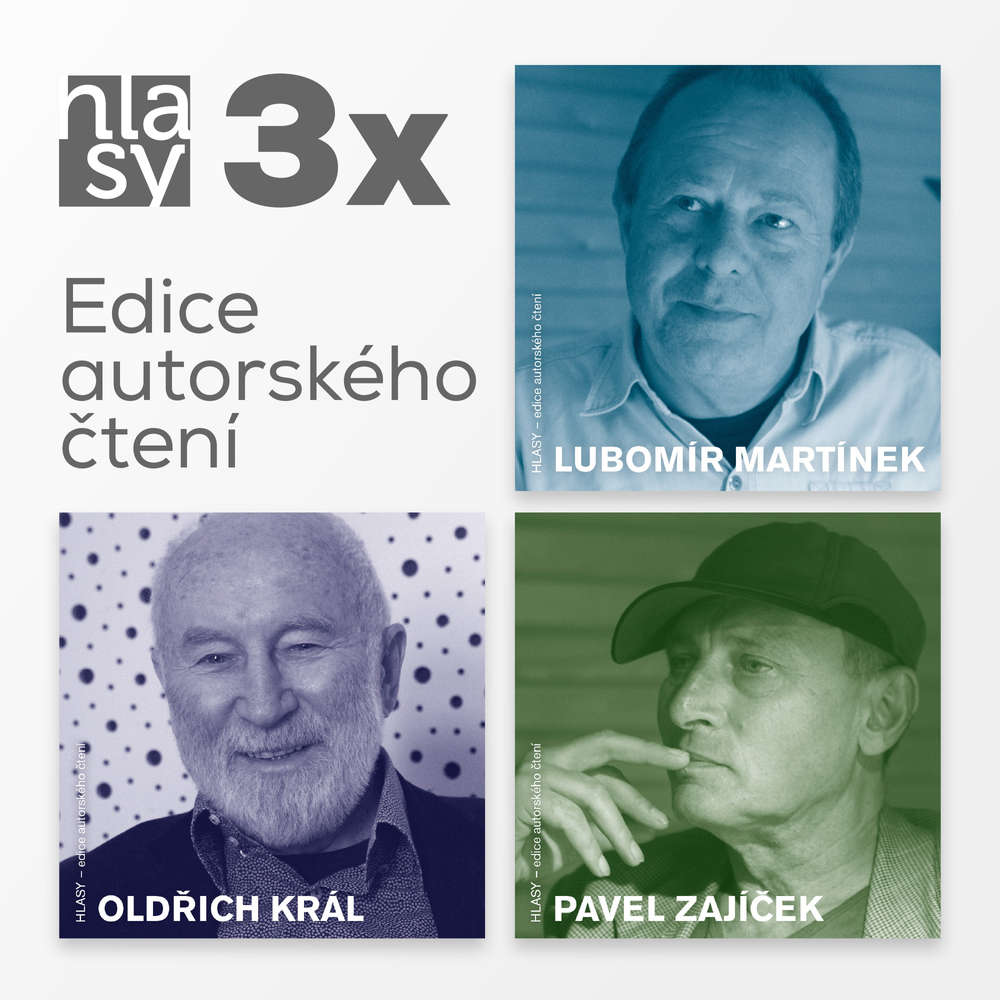 Obal audioknihy 3x HLASY: Martínek, Král, Zajíček