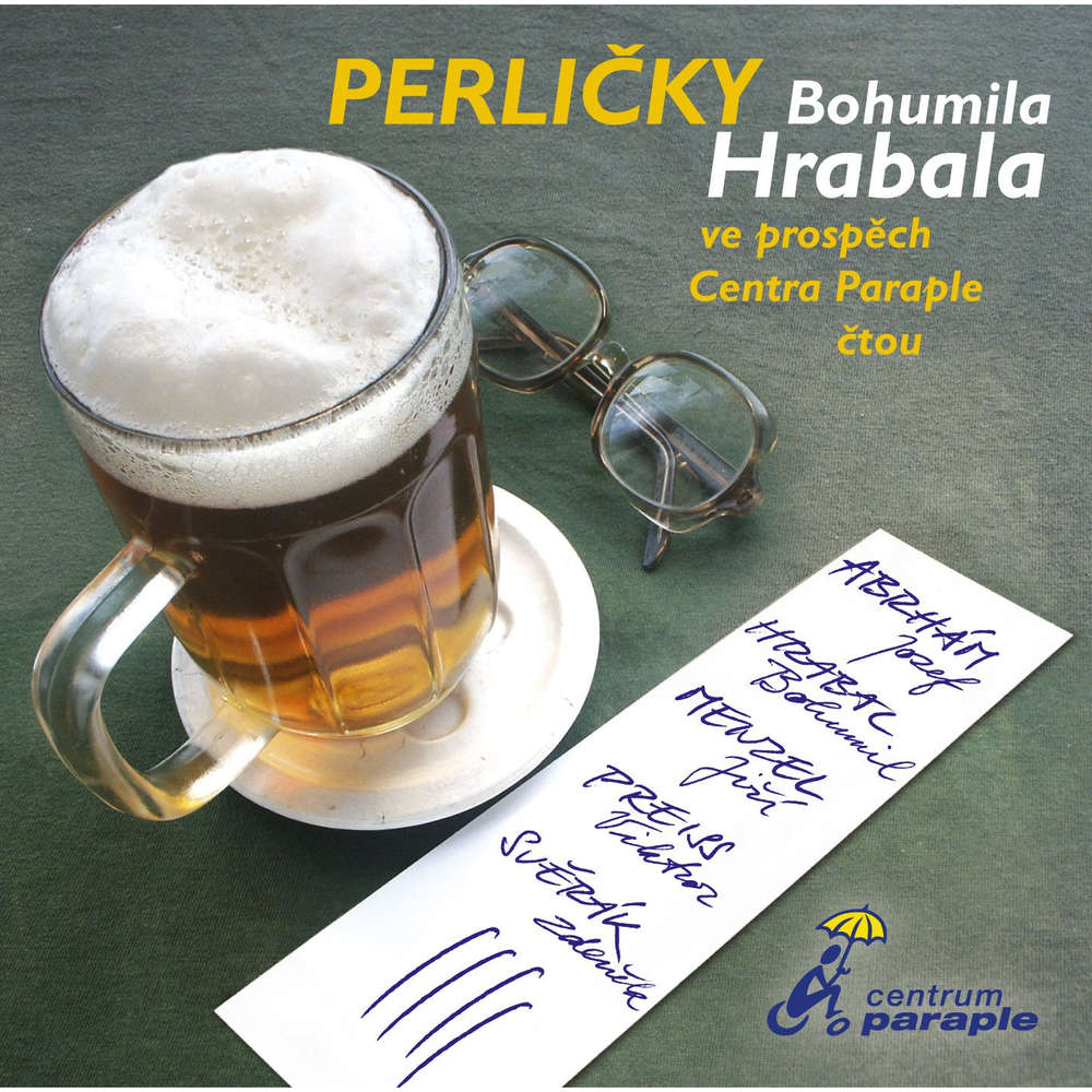 Obal audioknihy Perličky Bohumila Hrabala