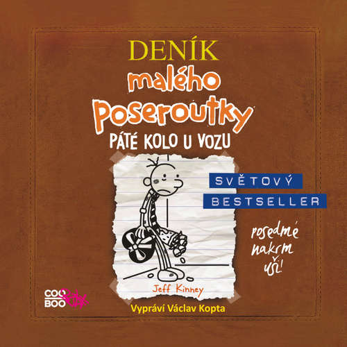 Audiokniha Deník malého poseroutky 7 - Páté kolo u vozu - Jeff Kinney - Václav Kopta Audiokniha Deník malého poseroutky 7 - Páté kolo u vozu - Jeff Kinney - Václav Kopta