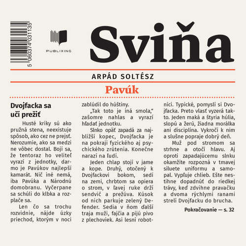 Audiokniha Sviňa - Arpád Soltész - Peter Kočiš Audiokniha Sviňa - Arpád Soltész - Peter Kočiš