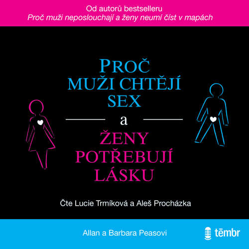 Audiokniha Proč muži chtějí sex a ženy potřebují lásku - 2. vydání - Allan Pease - Lucie Trmíková
