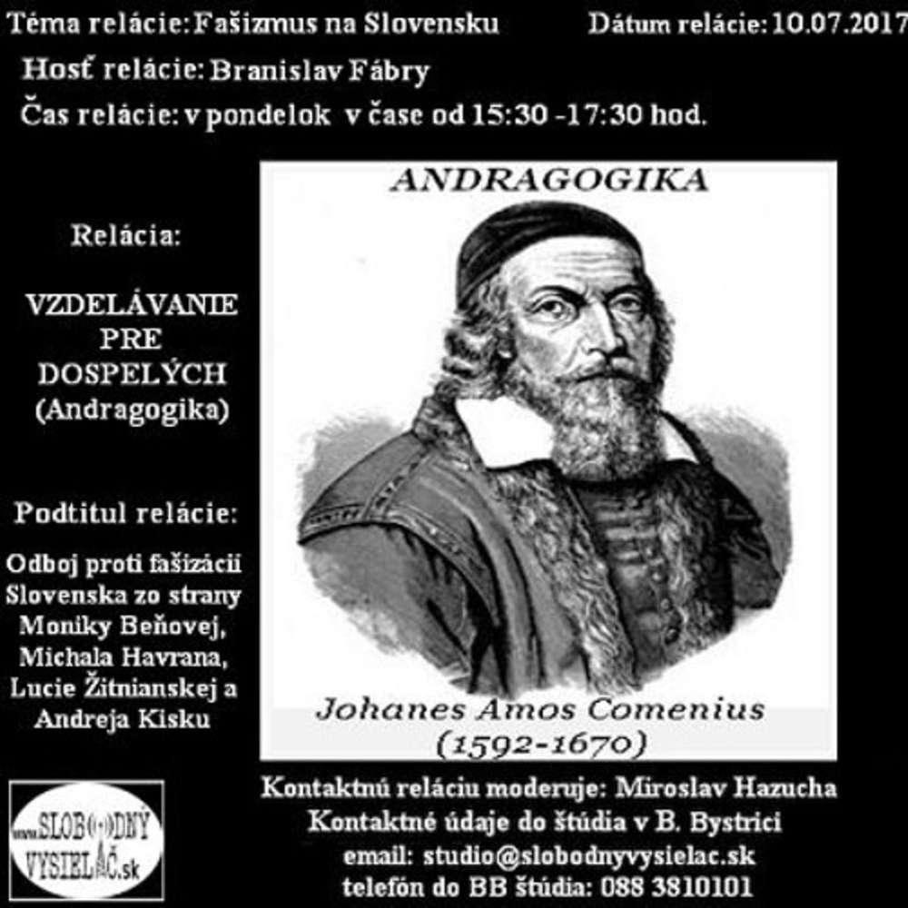 Vzdelavanie pre dospelych 55 2017 07 10 Odboj proti fa izacii Slovenska
